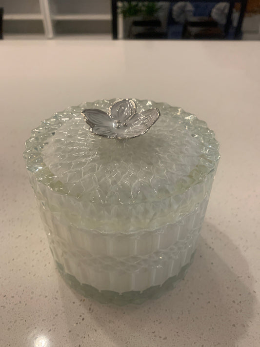 Lotus Flower Candle in Glass Container