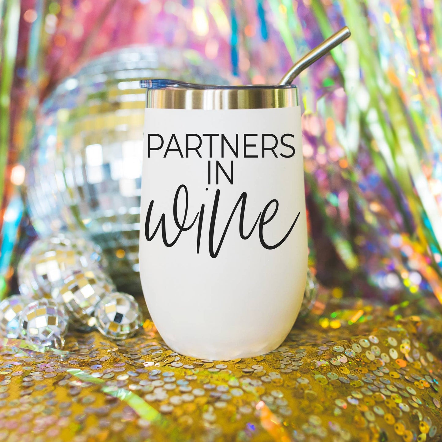 Wine Tumbler With Lid, 17oz Insulated Stainless Steel Cups