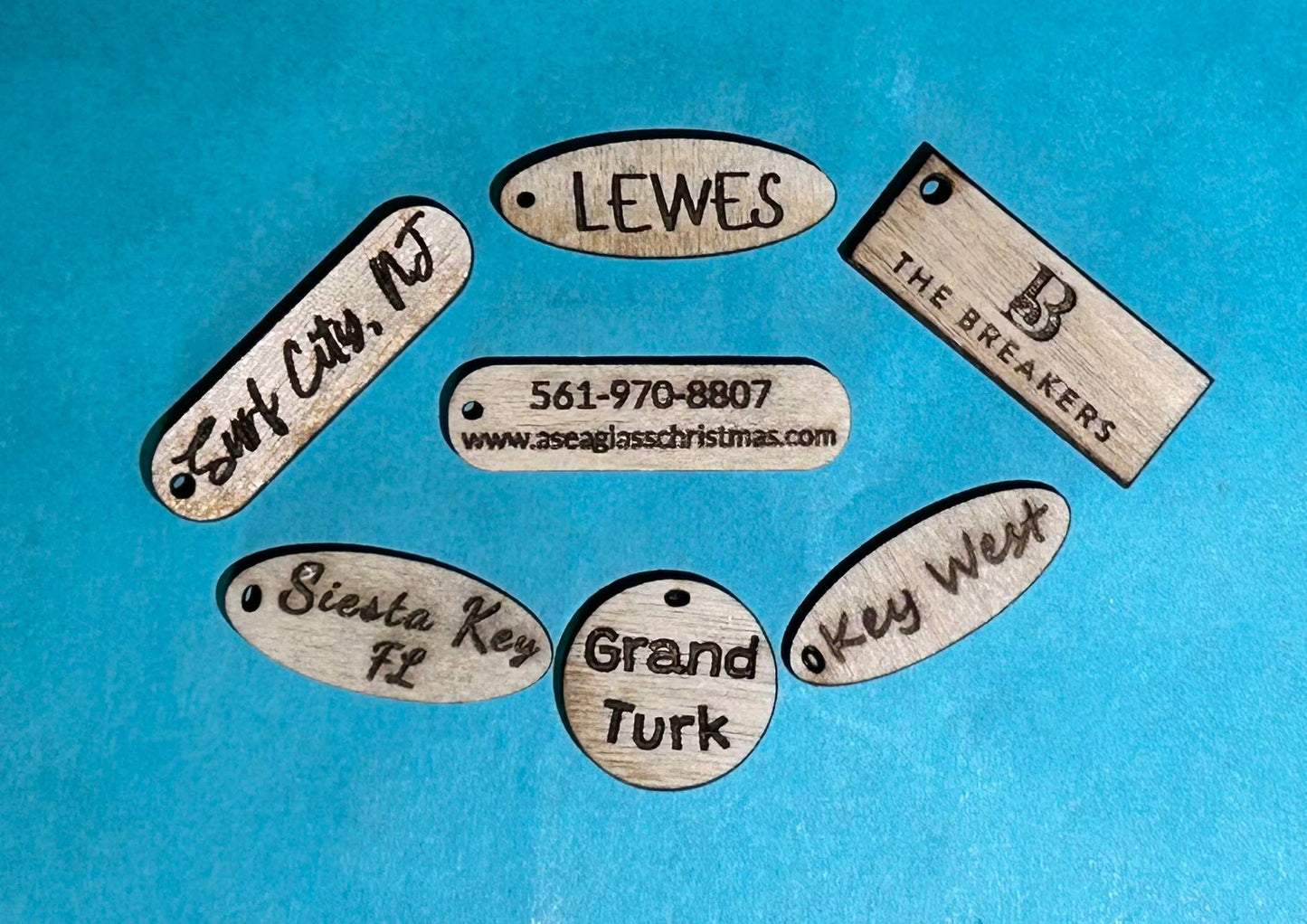 Mini Tree Seaglass Christmas Ornament