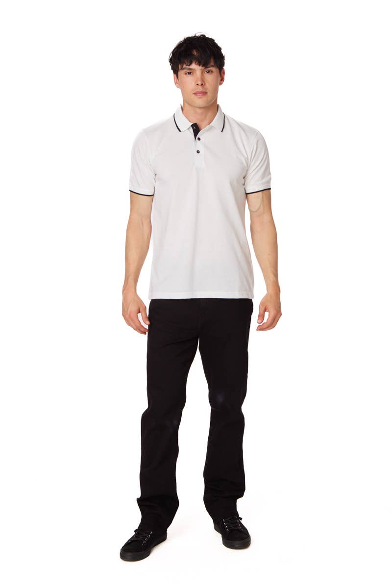Men's Solid Pique Polo Shirt