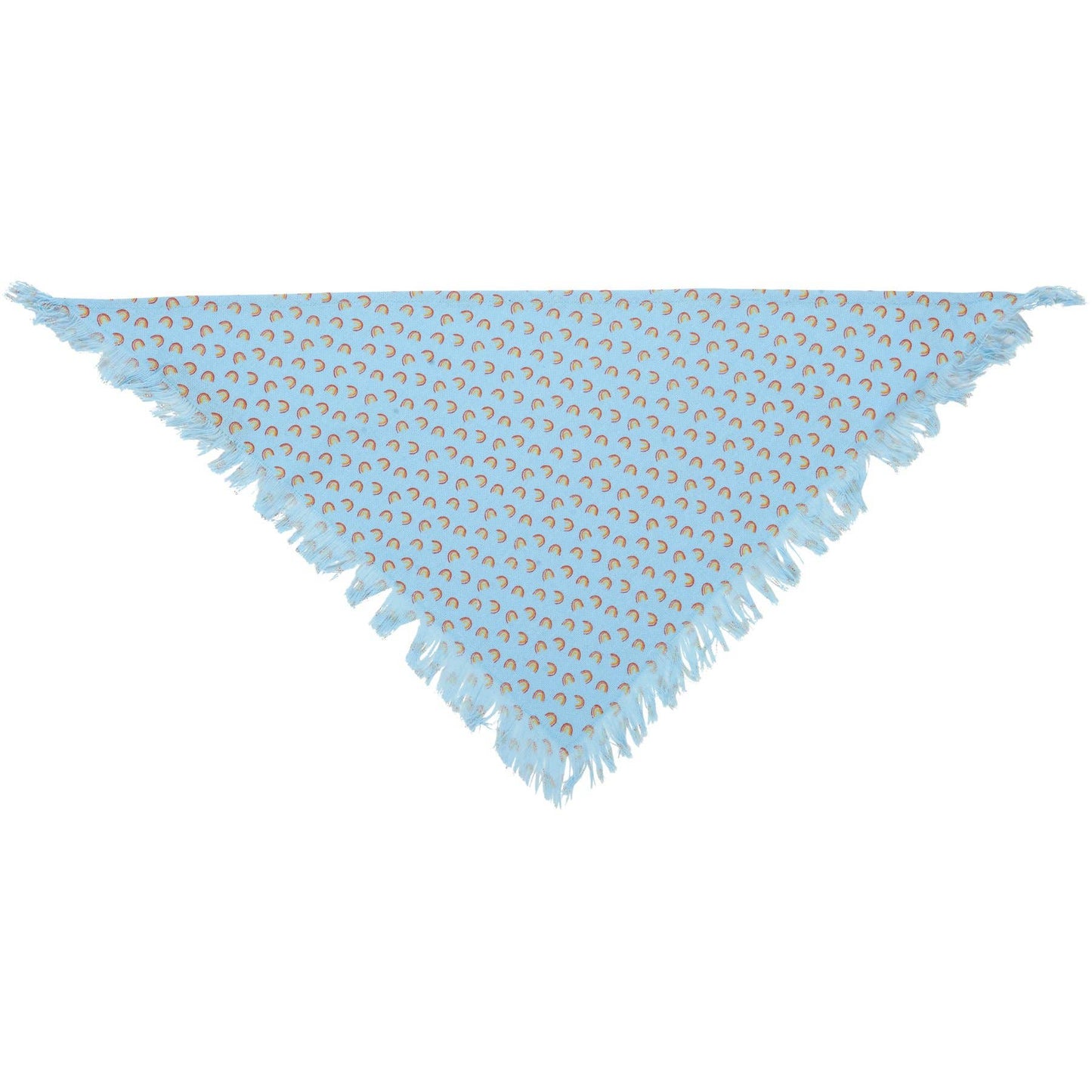 Rainbow Plaid Small Pet Bandana Set