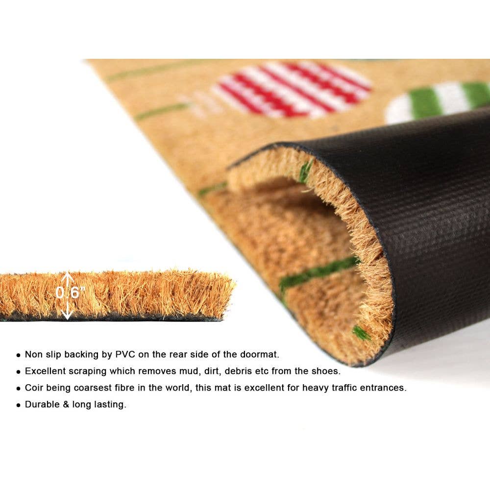 RugSmith Natural Machine Tufted Ornaments, 18" x 30"