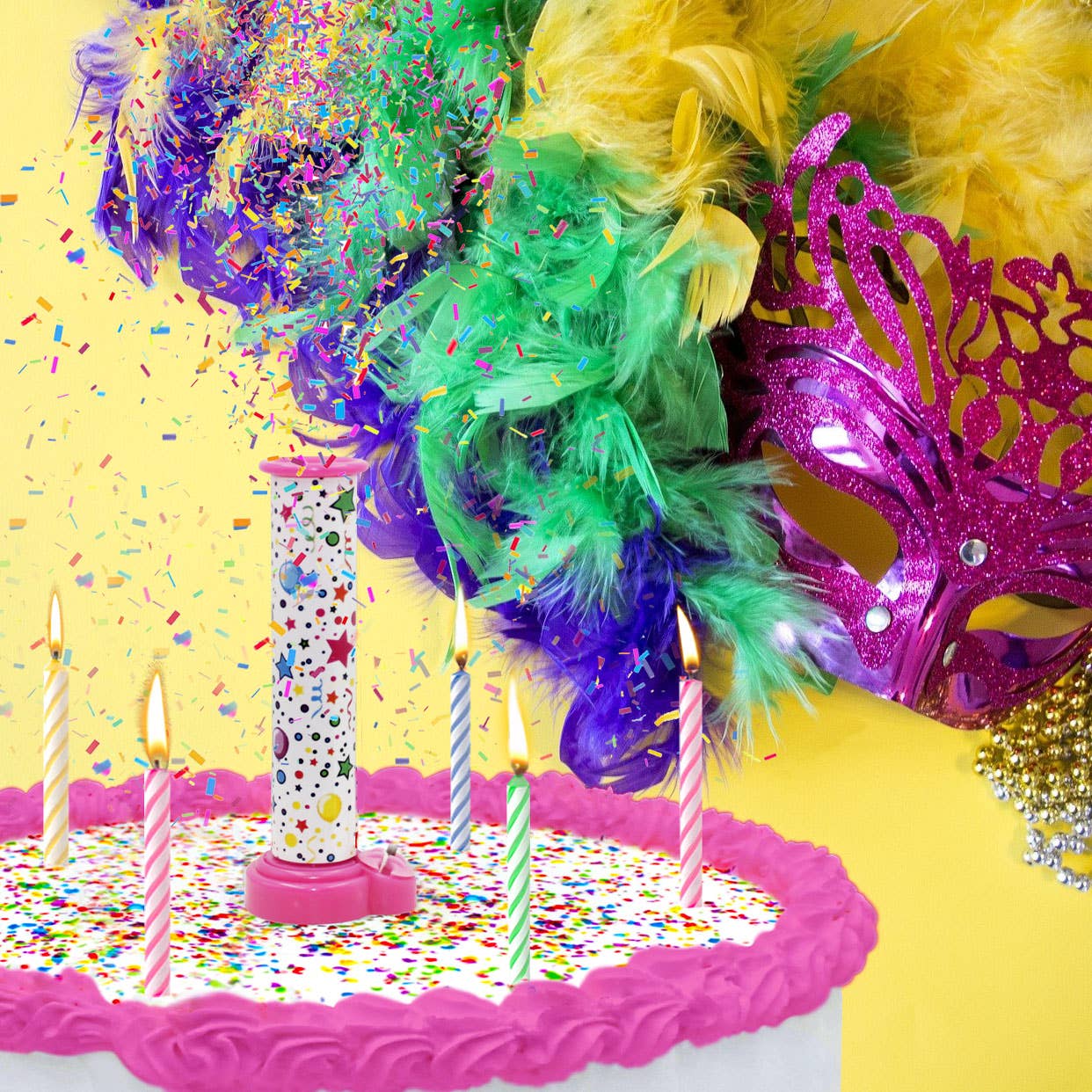 Party Popper! Cake Topper Shelf Ready Pull-Tab Display