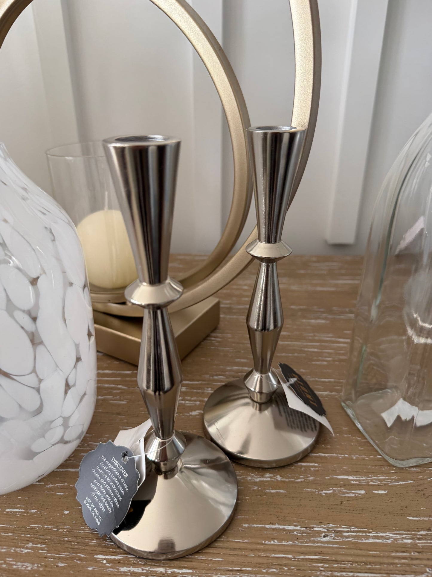 Silver Candle Stick Holders
