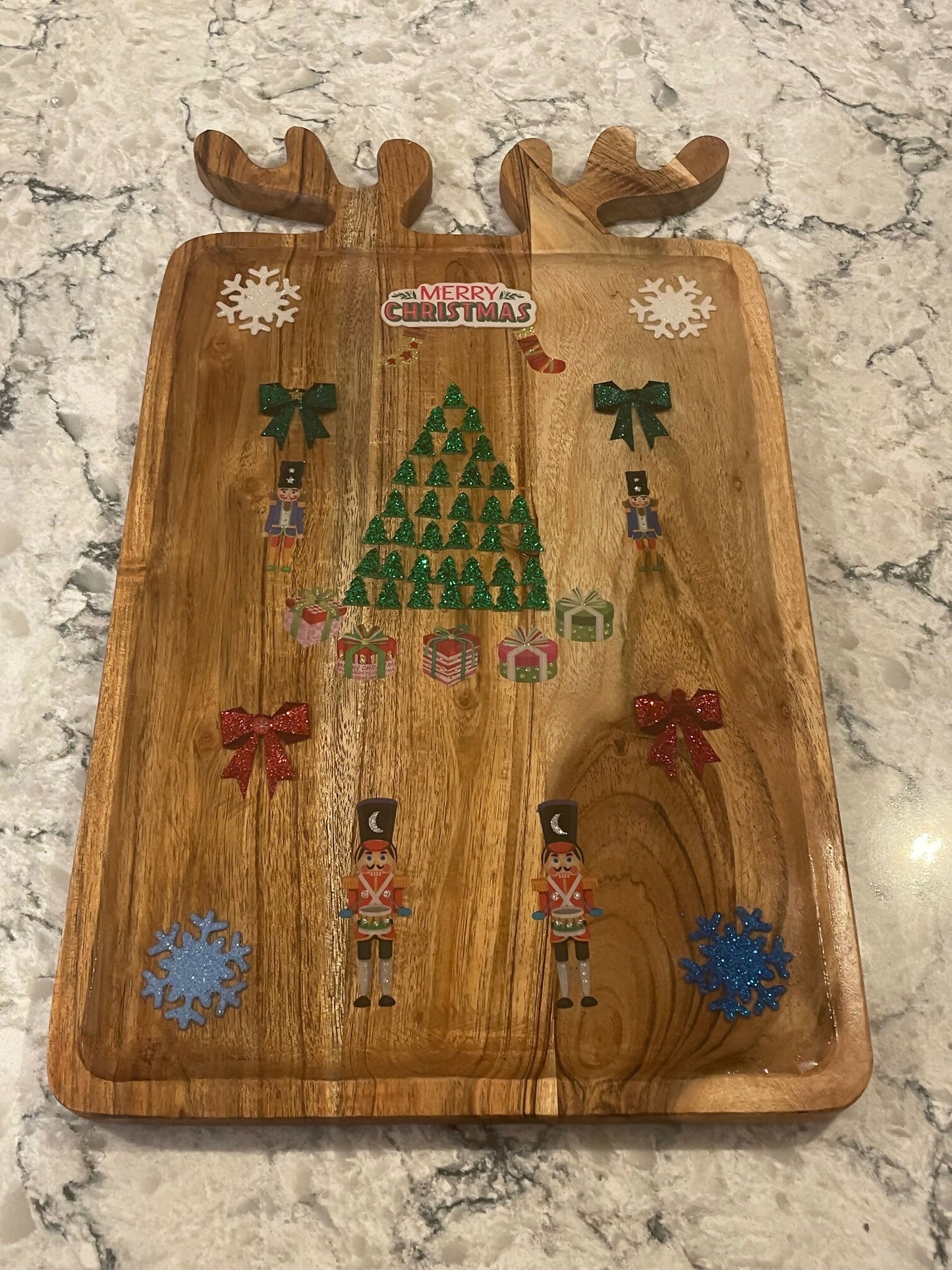 XMAS Antler Tray_16.5 x 10