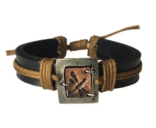Pull Tie Leather Bracelet