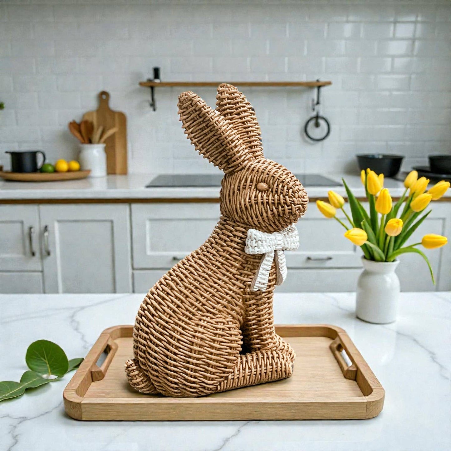 Bunny Decoration, Farmhouse Easter Rabbit Home Decor Statues