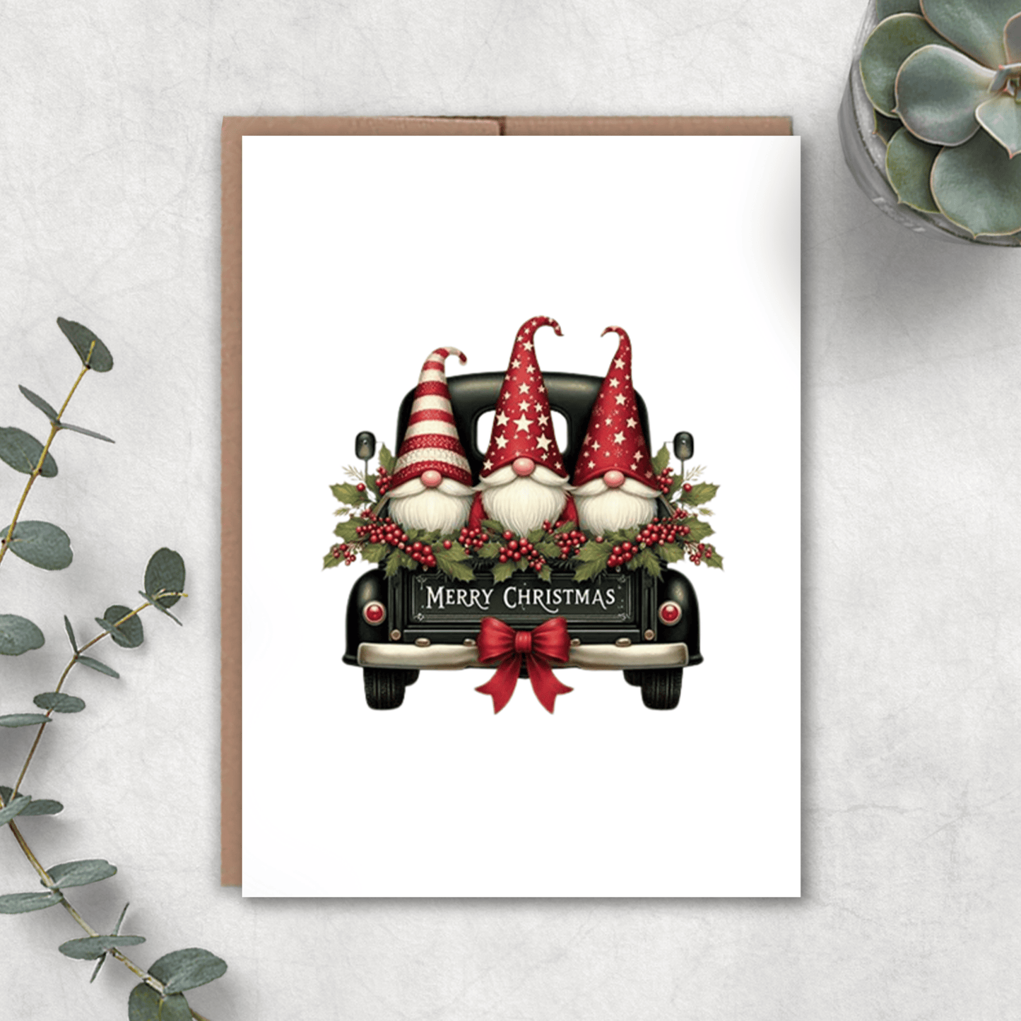 Merry Christmas Gnome Card