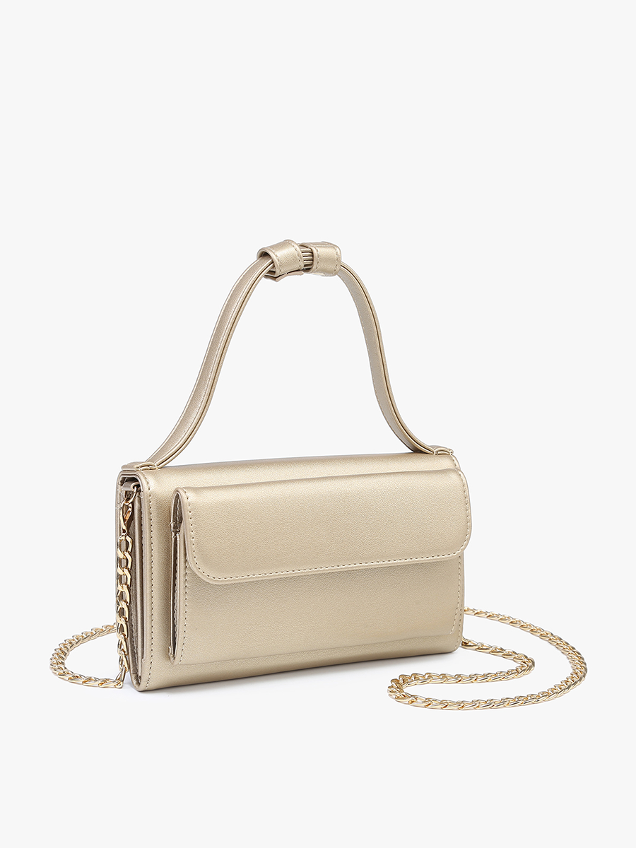 M2434 Honey Rectangular Crossbody w/ Chain