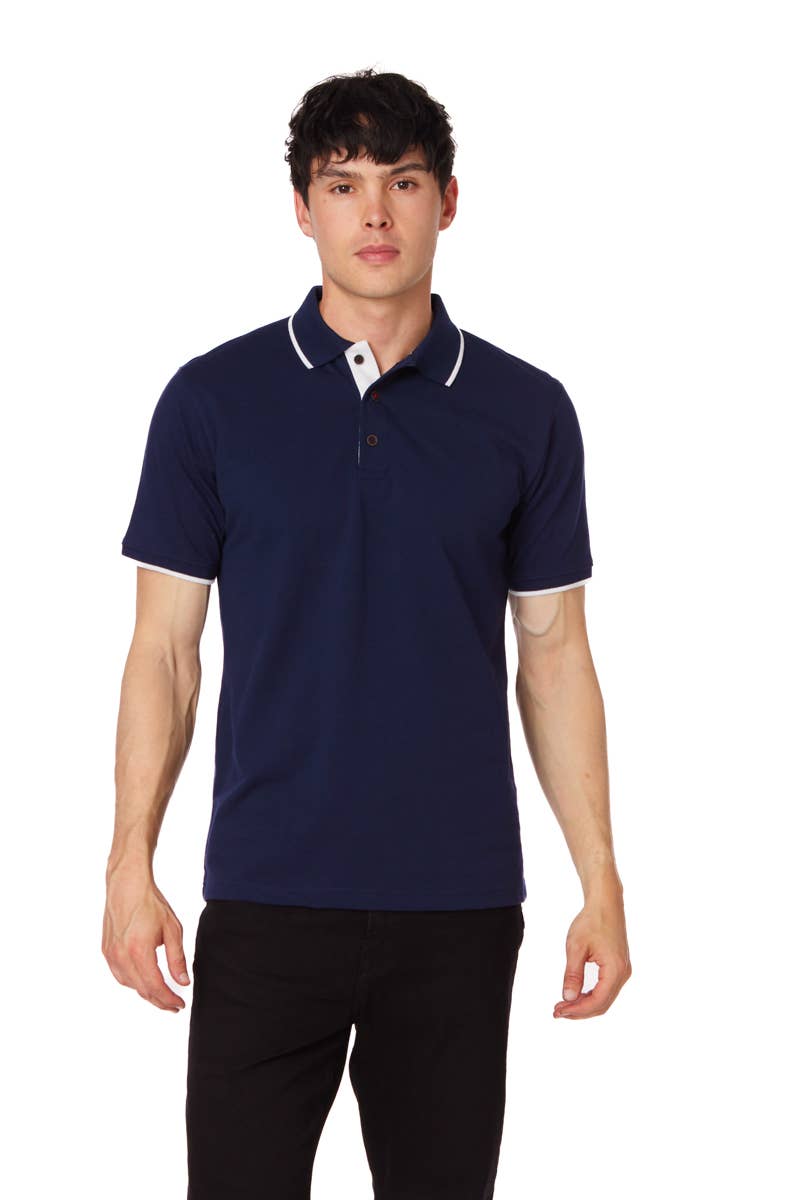 Men's Solid Pique Polo Shirt