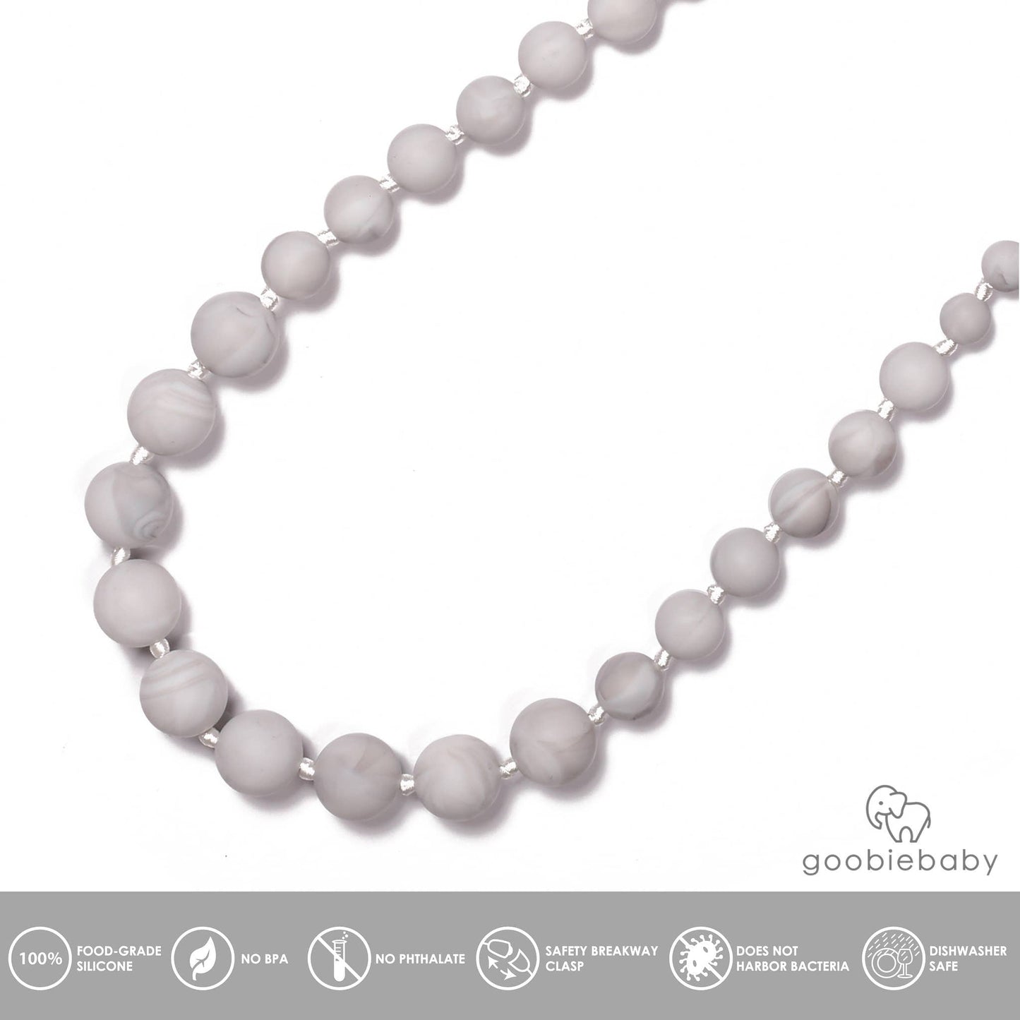 Audrey Teething Necklace - Marble