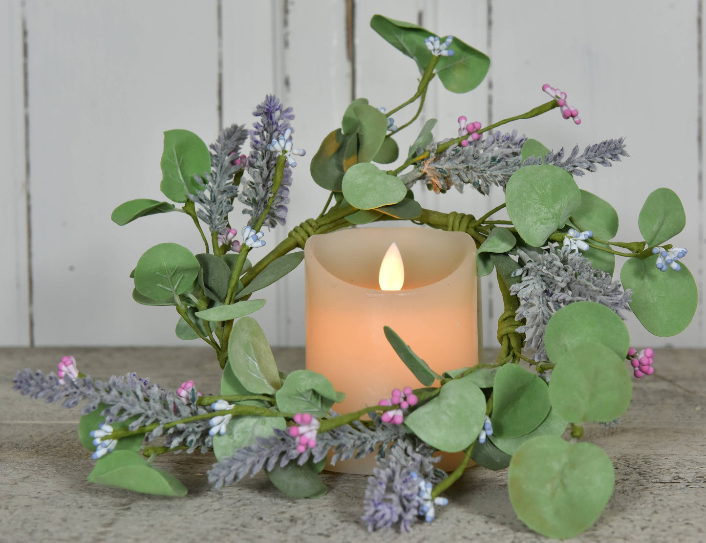 Lavendar Eucalyptus 4.5in Candle Ring