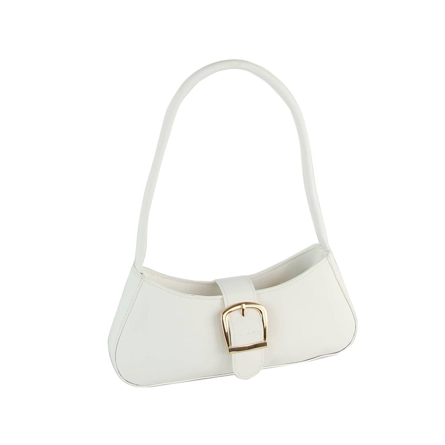 Buckle Accent Shoulder Bag