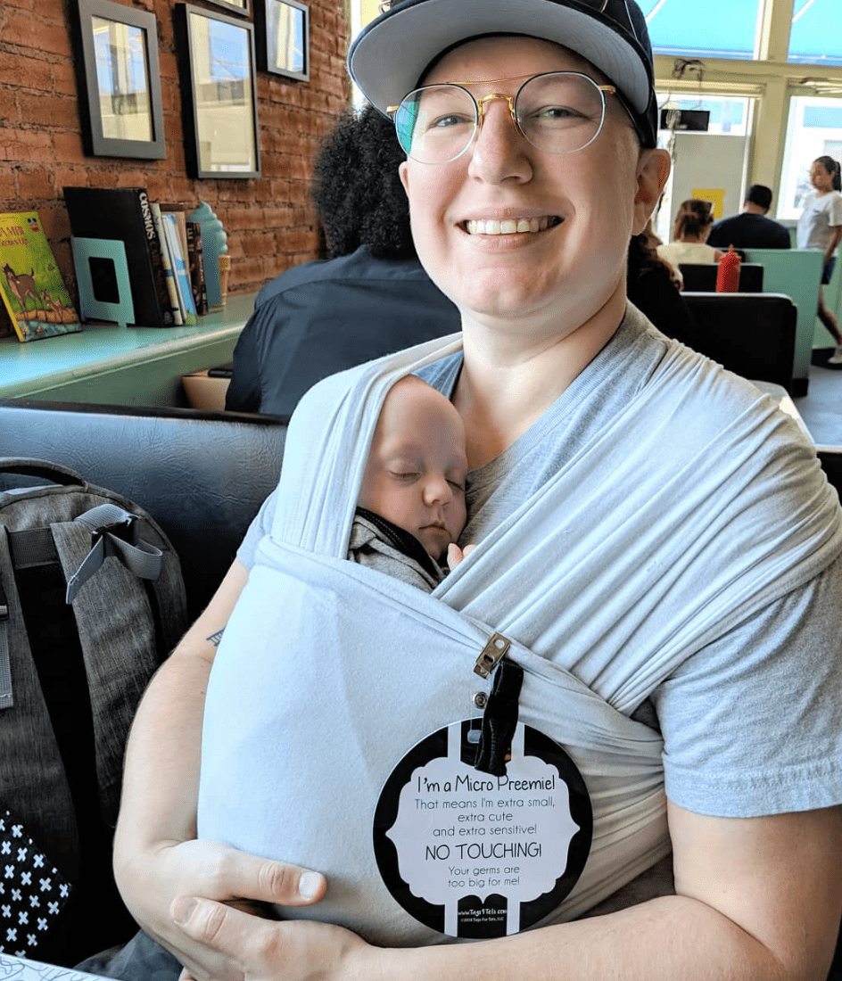 Micro Preemie No Touching Car Seat And Stroller Tag