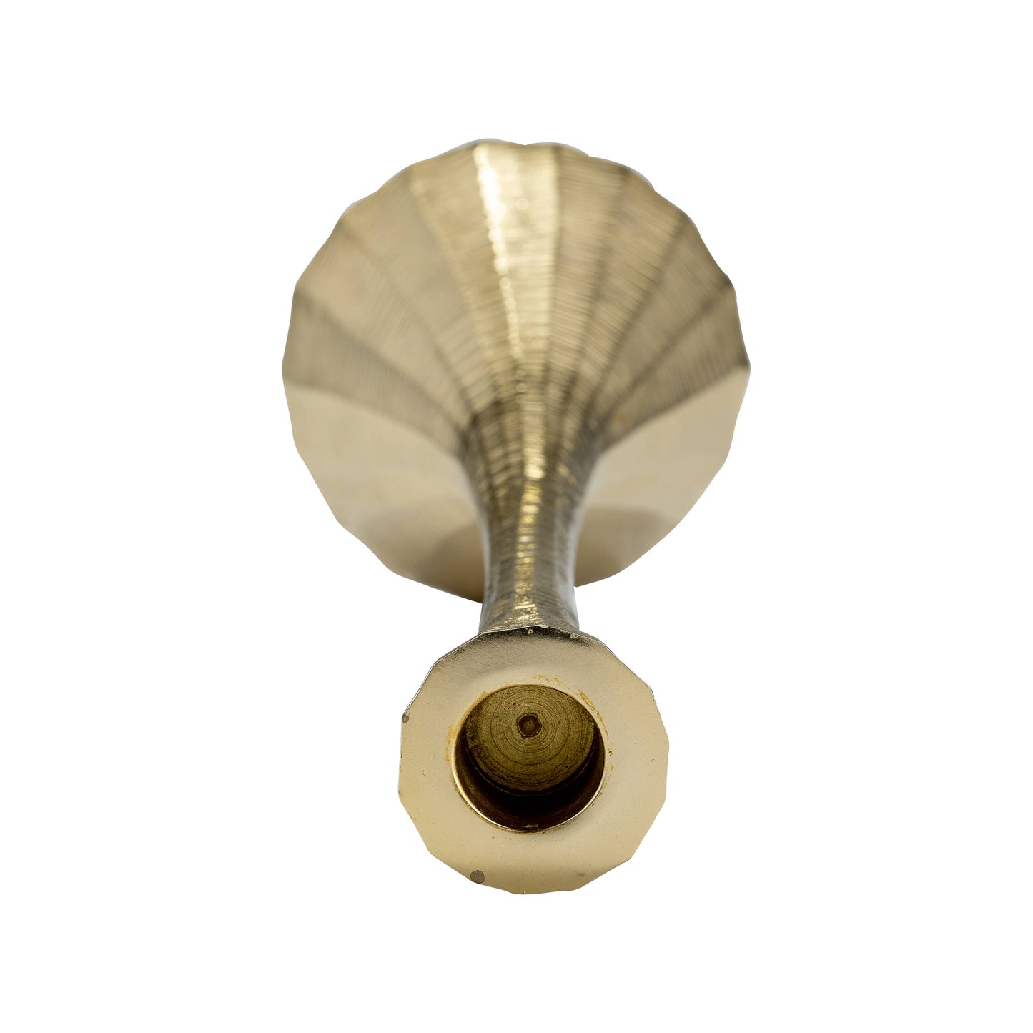 Metal Modern Solid Taper Candle Holder - Gold, 9 in.