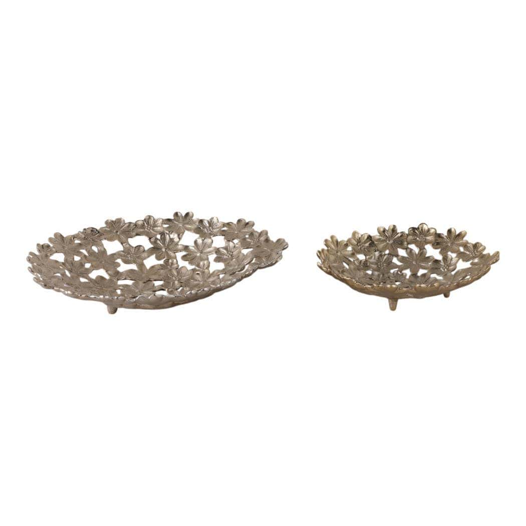 Gold Metal Cut-Out Flower 18 in.