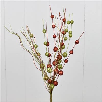 19” Ball Spray in Red/Green