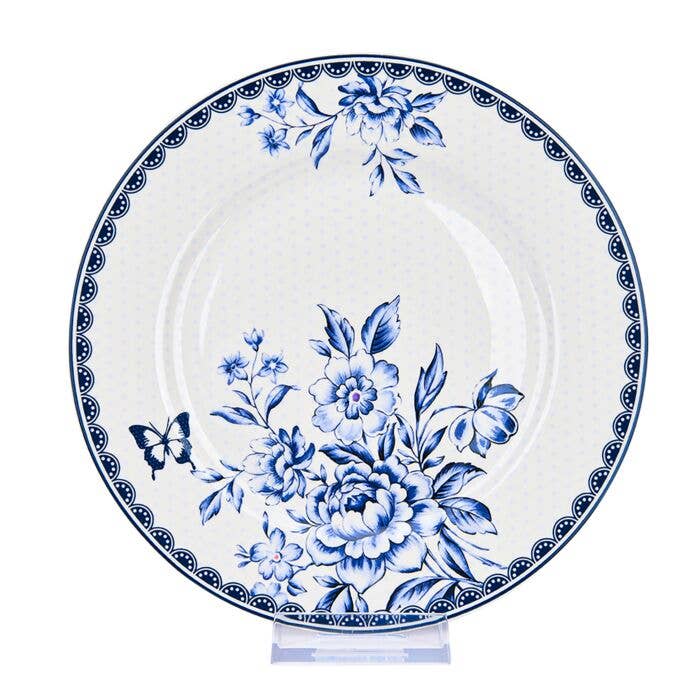 Vintage Indigo Dessert Plate Set of 4, 7.5"