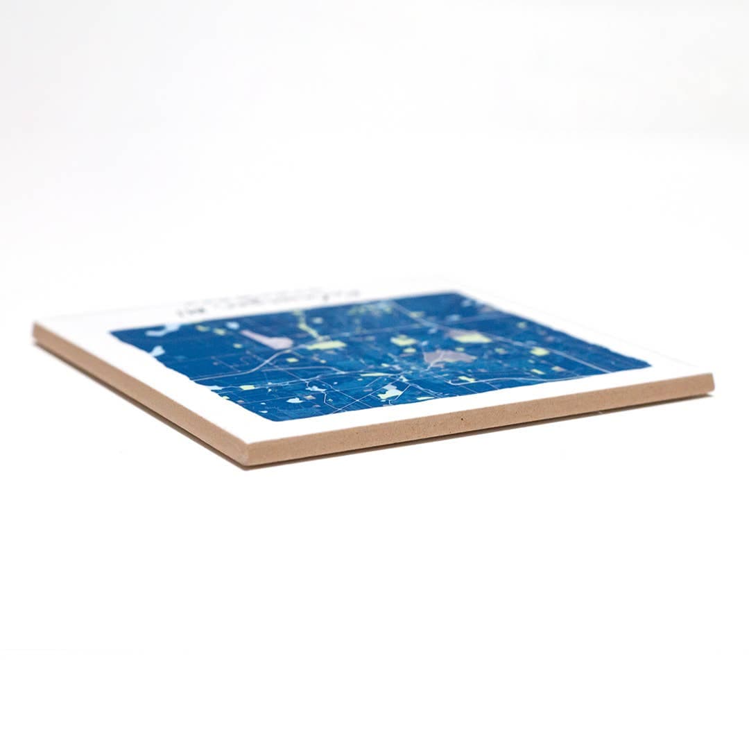 Custom Map Tile Wall Sign - Mini Square - Custom Order