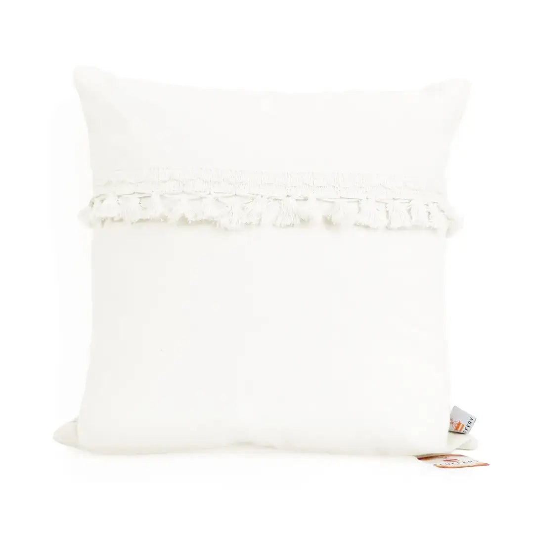 Boho Tassel Throw Pillow 12"x20" with Insert Home Decor