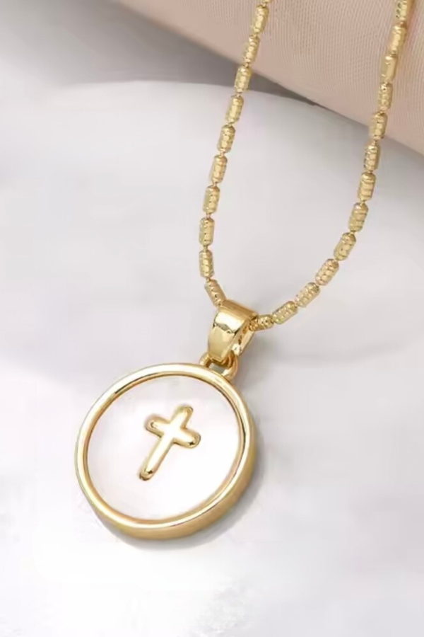 Shell Cross Necklace
