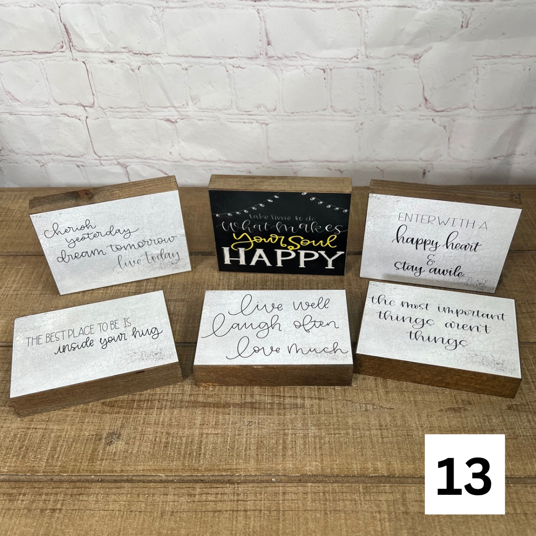 Set of 6 Everyday Blocks 