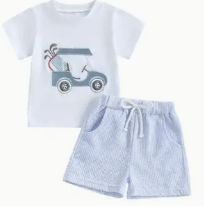 Boys Golf Cart 2 PC Set