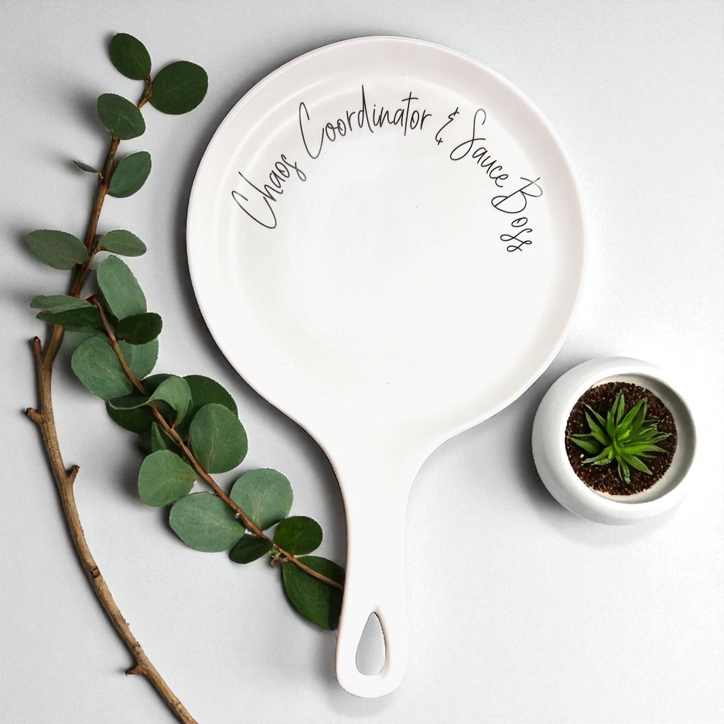 Spoon Rest Ceramic Funny, Modern Kitchen Foodie Decor & Gift