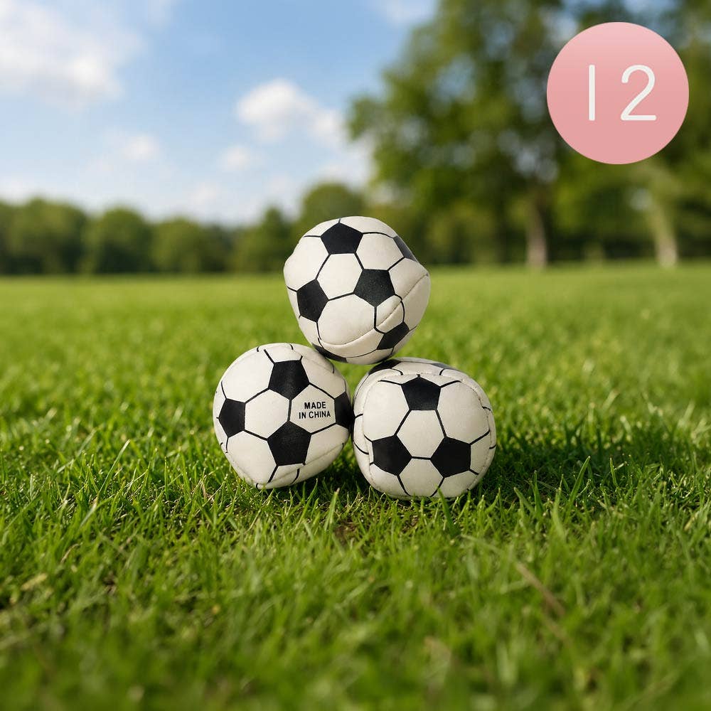 12PCS - Soccer Hacky Sack Toy Balls