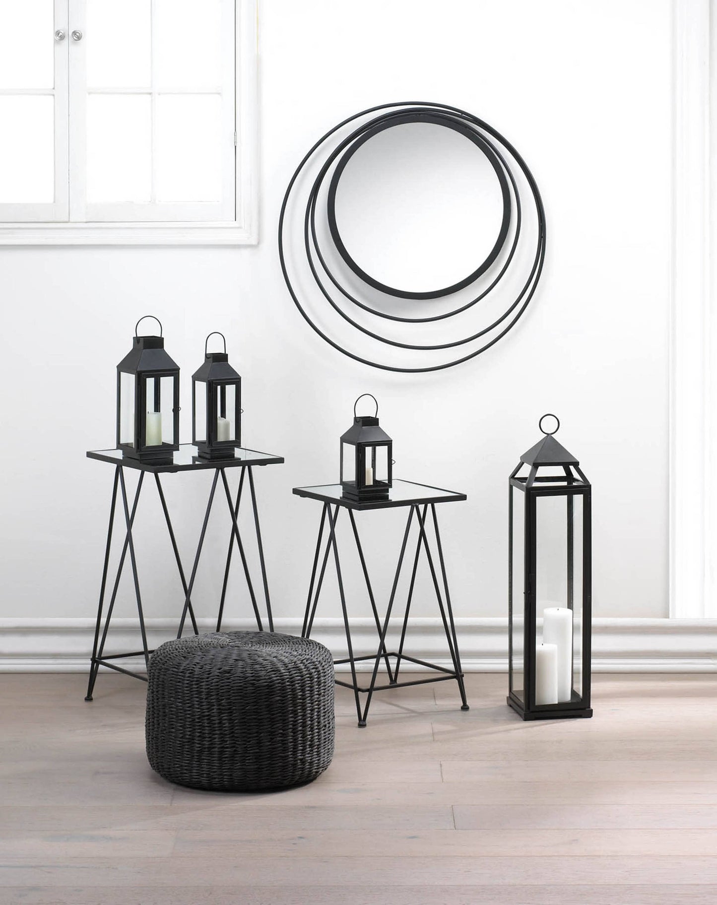 Three Ring Wall Mirror