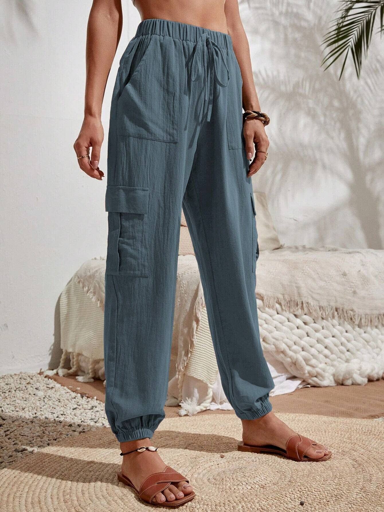 Casual trousers pocket cargo pants