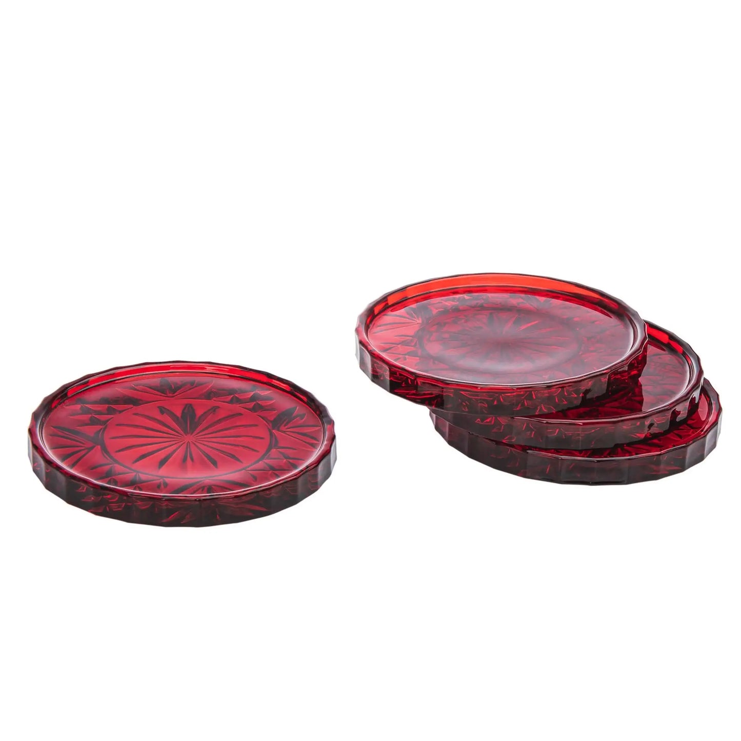 Set of Four Dublin Red Coasters