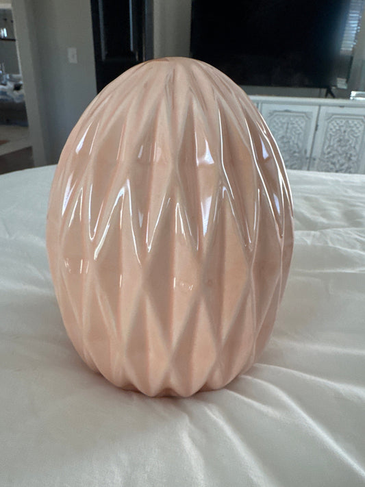 Pink Ceramic Easter Egg