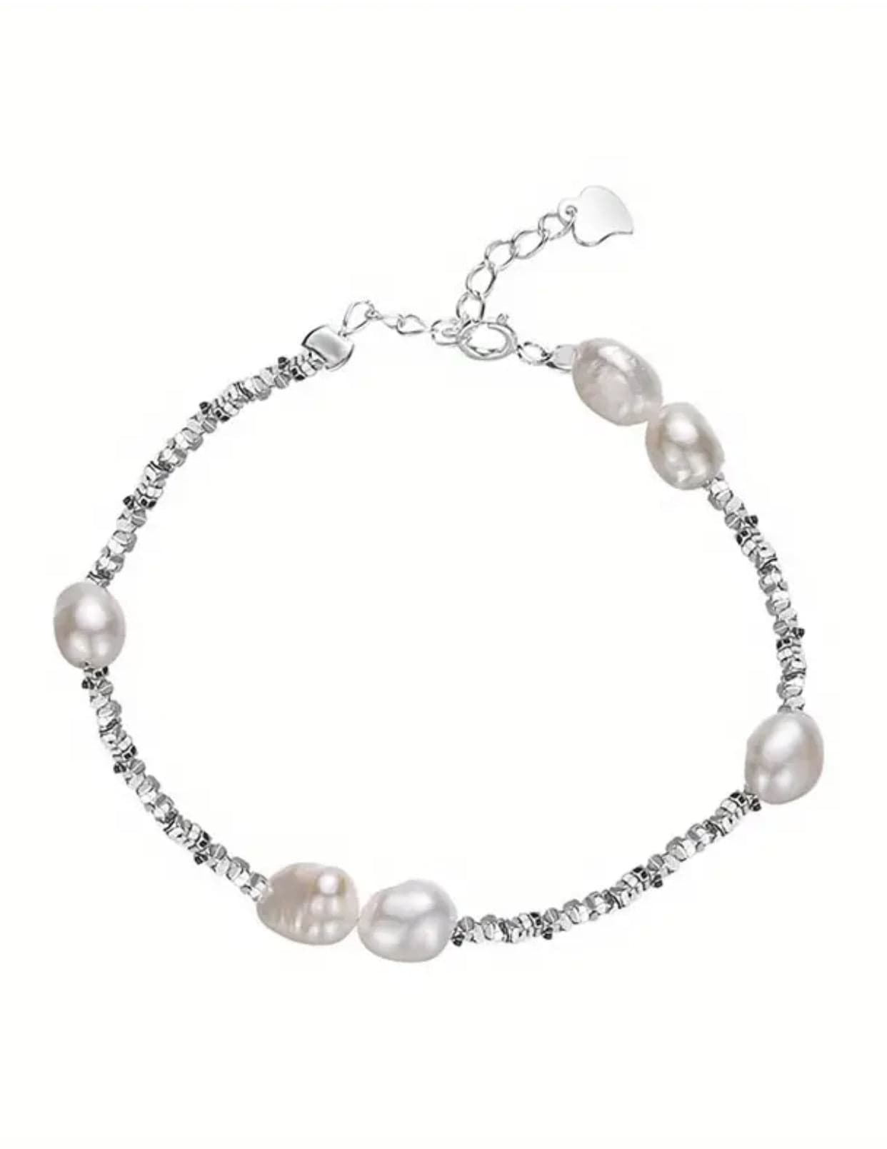 Sterling Silver and Freshwater Pearl Bracelet