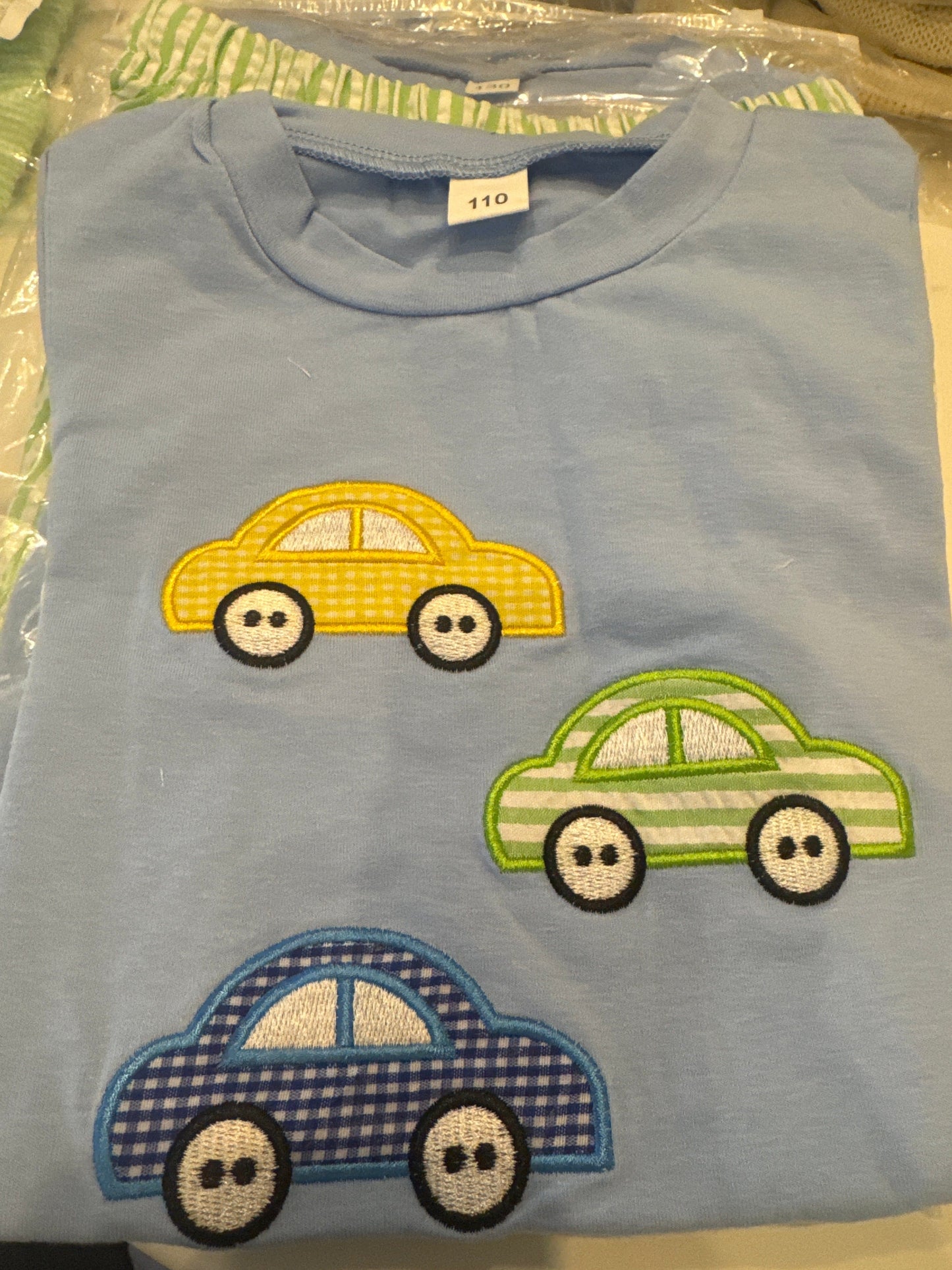 2 PC Boys Fish or Car Short Set