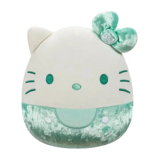 Squishmallow Sanrio 8" Hello Kitty 50th Anniversary Green