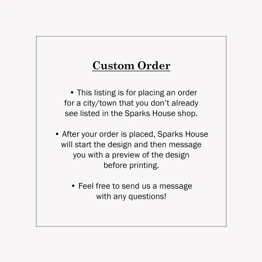 Custom Map Tile Wall Sign - Mini Square - Custom Order