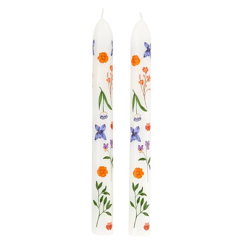 Taper Candle S/2-Boho Flower