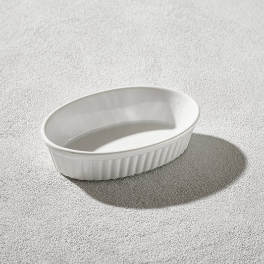 Vitrex - Oval Baking Dish, White, 5.75"