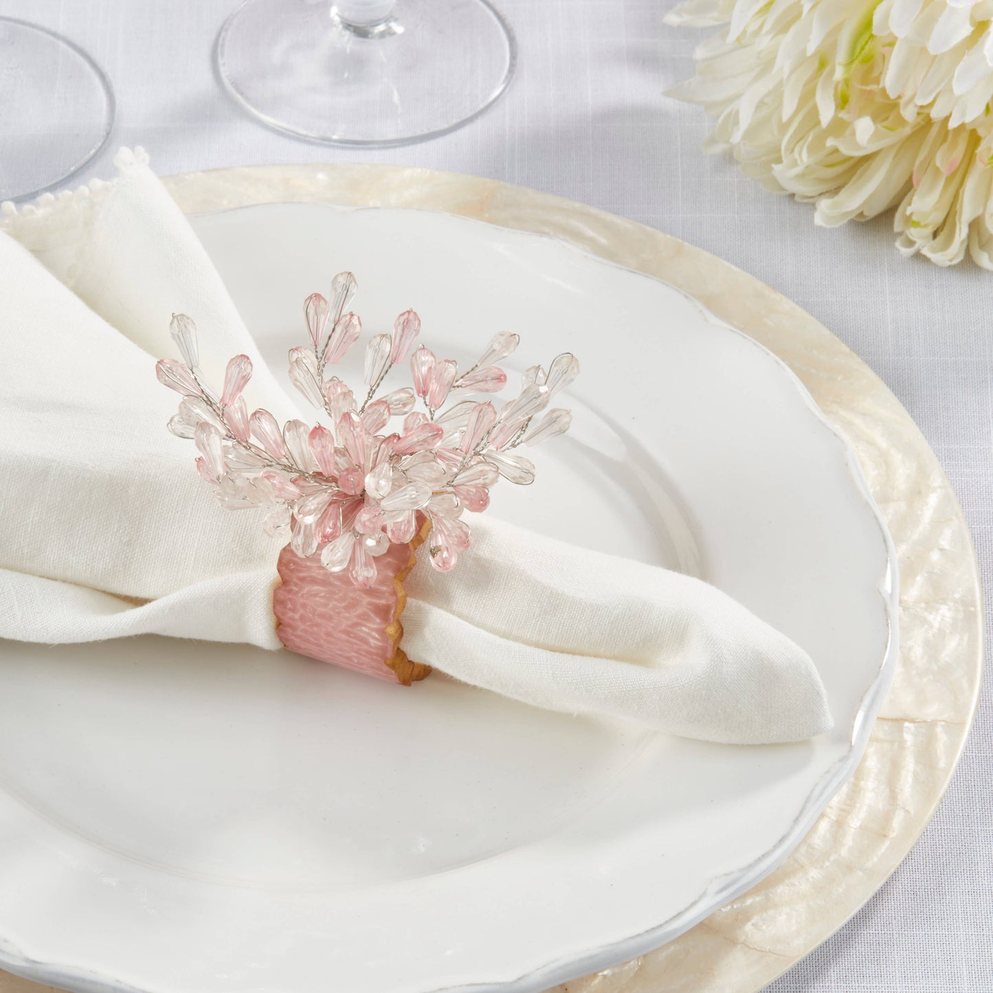 Beaded Bliss Resin Napkin Ring