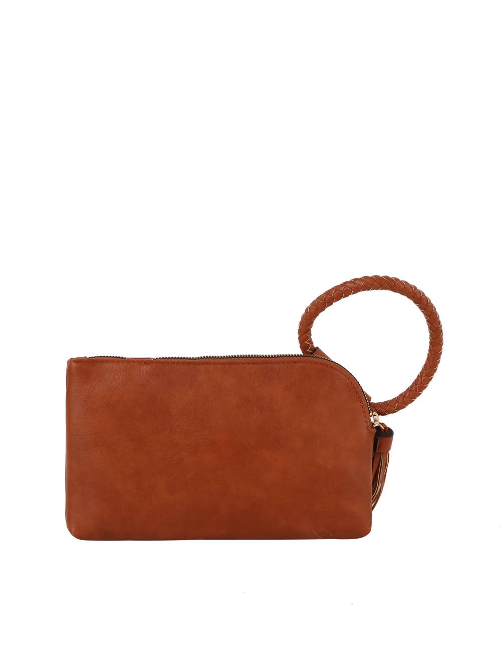 Braided Ring Handle Wristlet Clutch