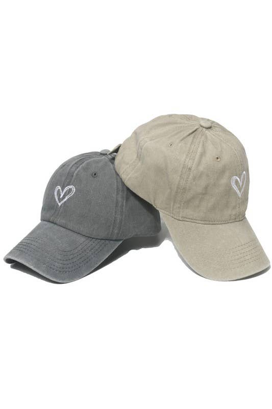 Heart Baseball Cap, Sun Hat CWAH0012