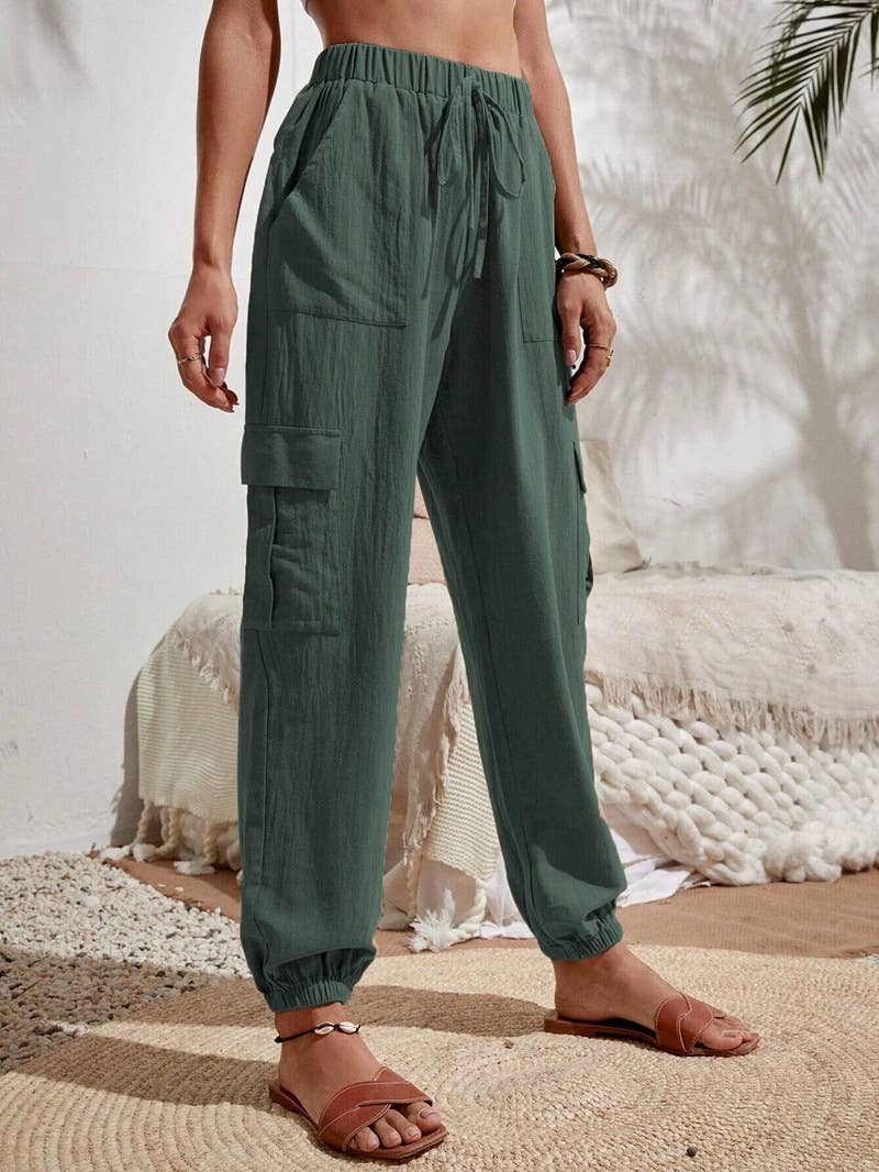 Casual trousers pocket cargo pants