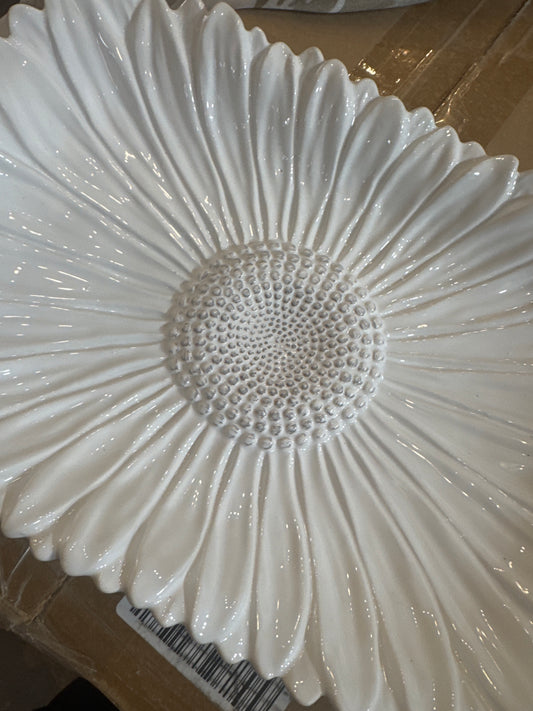 Wh Flower Platter