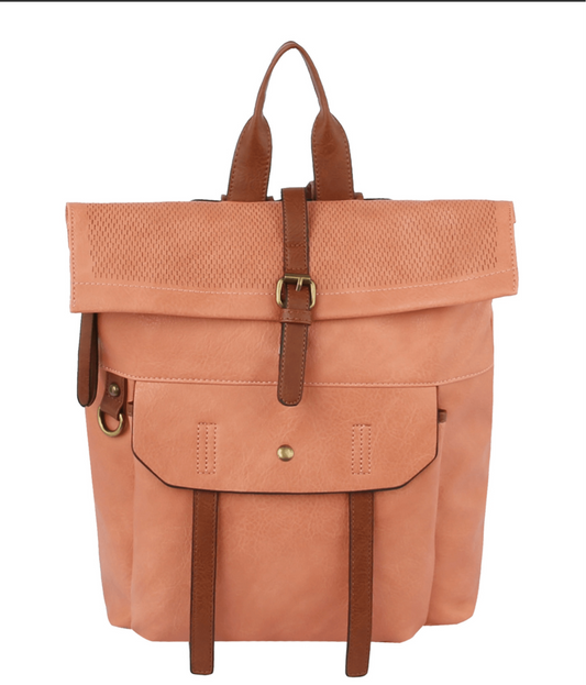 Backpack Purse Salmon