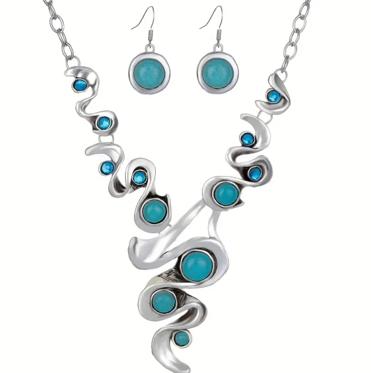 Turquoise Necklace & Earring Set