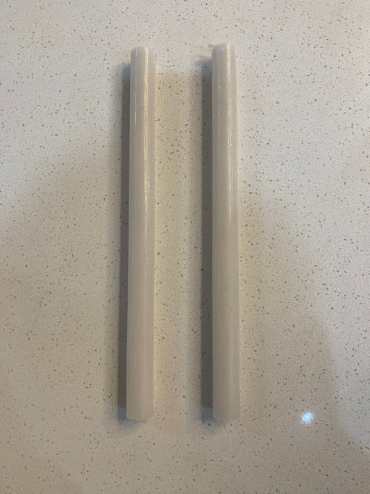 Gray Taper Candle
