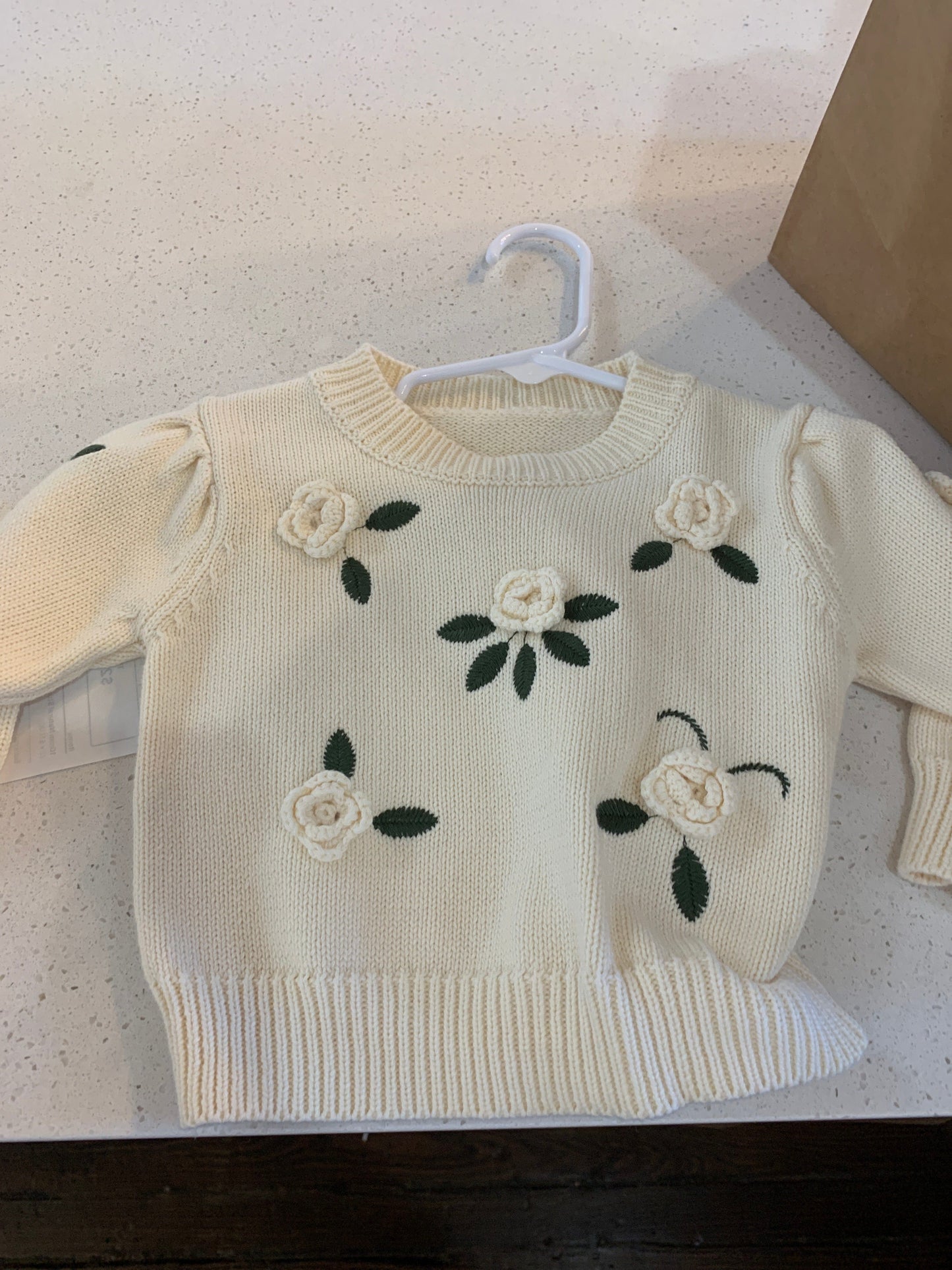 Flower Print Sweater