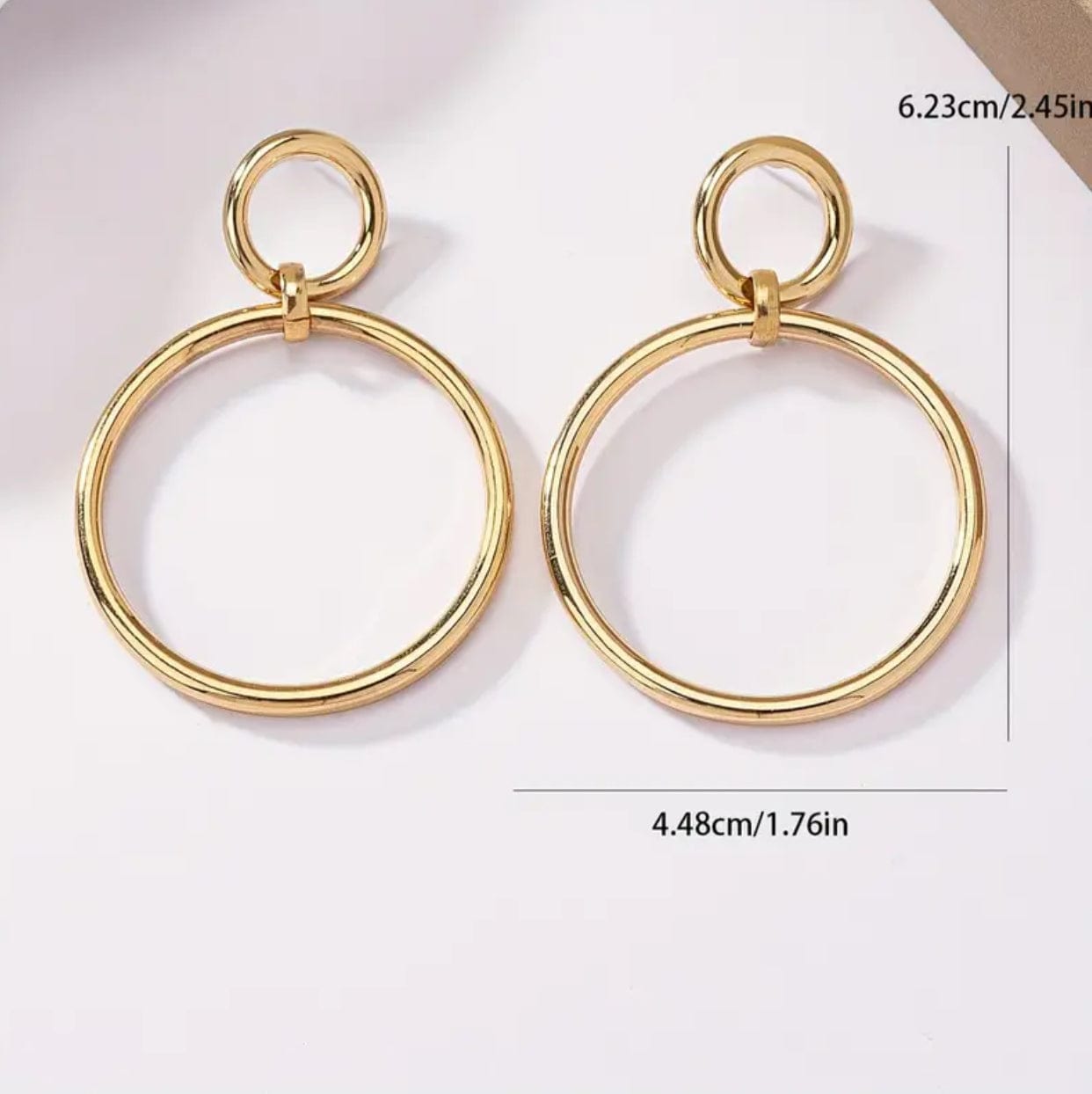14k Gold Plated Hoop Earrings