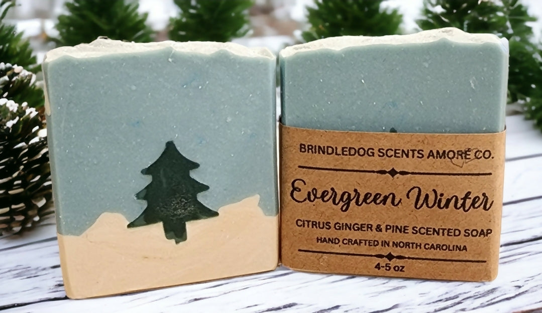 Evergreen Winters-Scented Soap 4 oz